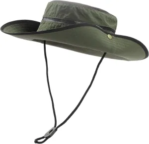 Manfnee Sun Hats for Men Women Wide Brim Breathable Bucket Hat Quick Dry Hiking Fishing Outdoor Cap