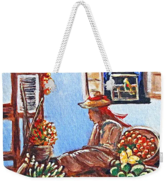 Marketplace Weekender Tote Bag