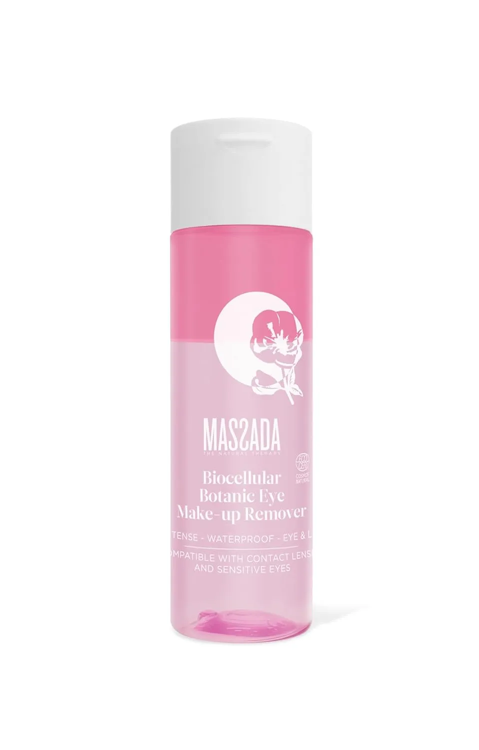 Massada Biocellular Botanic Eye Make-Up Remover – Biphasic Formula with Chamomile & Rose | Removes Waterproof Makeup | Soothes & Protects Sensitive Eyes | No Greasy Residue 6.7 fl. Oz