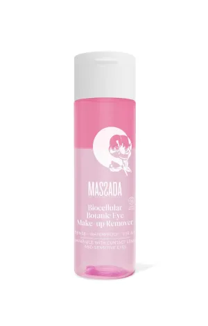 Massada Biocellular Botanic Eye Make-Up Remover – Biphasic Formula with Chamomile & Rose | Removes Waterproof Makeup | Soothes & Protects Sensitive Eyes | No Greasy Residue 6.7 fl. Oz
