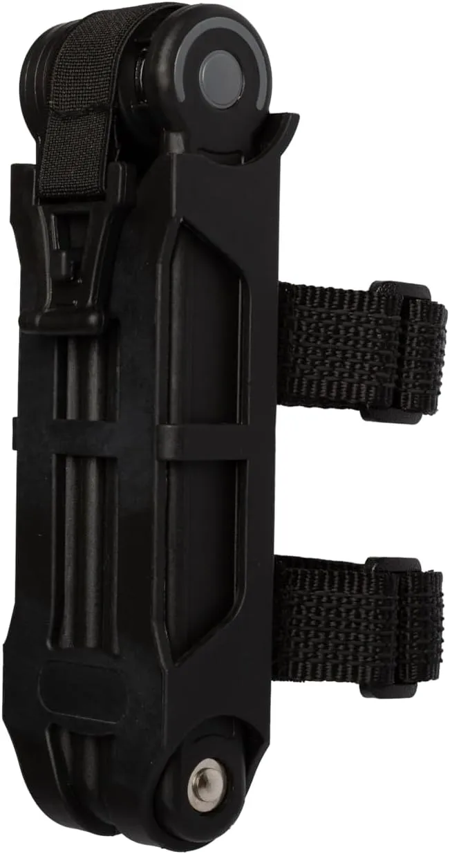 Master Lock Black Hardened Steel Link Folding Bike Lock with Key, Heavy Duty Anti-Theft Lock for Bicycles, Electric Scooters, 2-3/4ft (84cm) Length x 0.13 in (3.5 mm), 8335EC