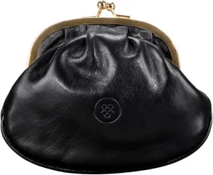 Maxwell Scott - Womens Luxury Leather Ball Clasp Coin Pouch Pocket Wallet - Made from Italian Full Grain Hides - The Sabina