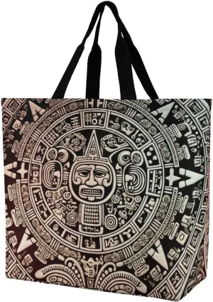 Mayan Calendar End Of The World Crossbody Bag Women's Fashion Tote Bag Shoulder Tote Bag Versatile Travel Shoulder Bag Fitness Tote Bag for Fitness Trips Out