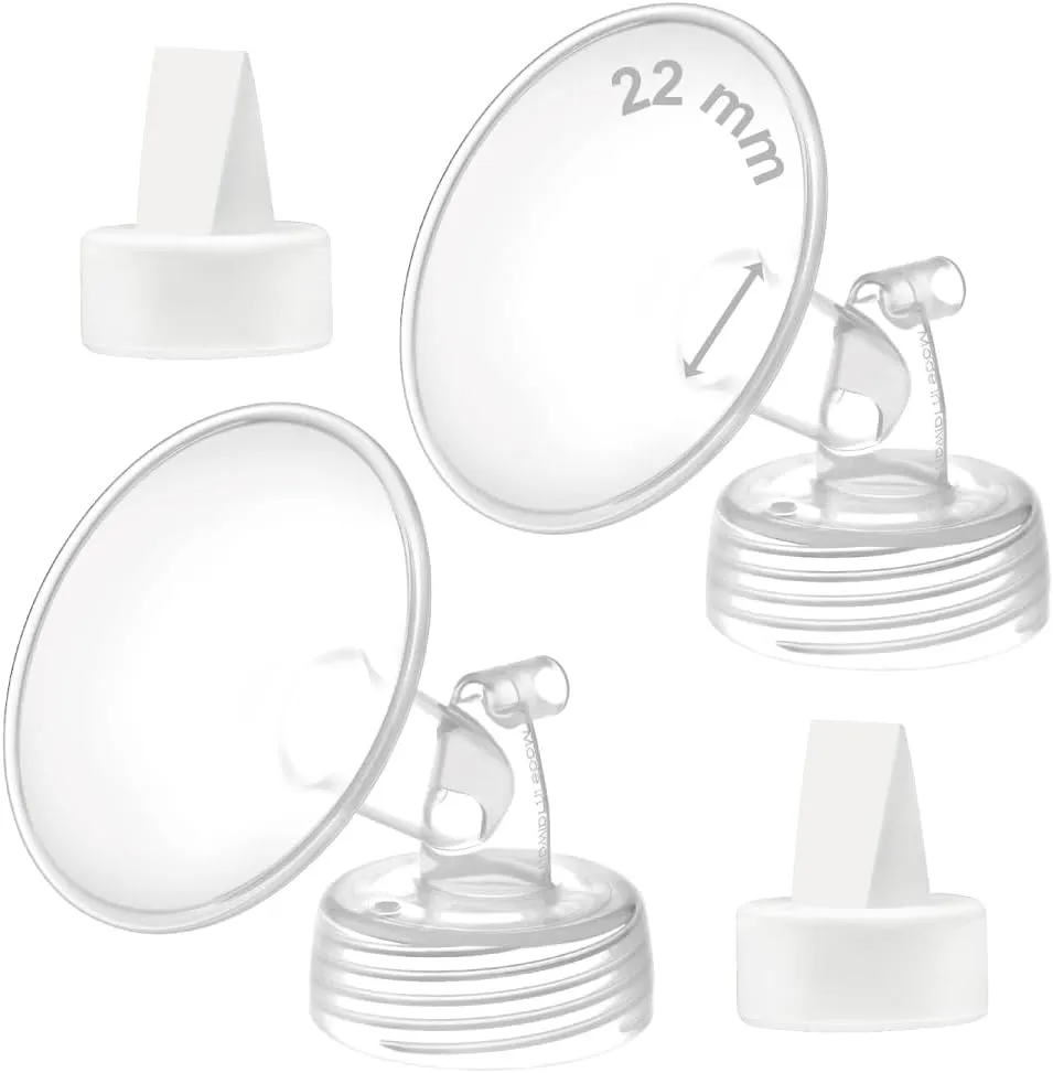 Maymom 22 mm Flange and Duckbill Valve Compatible with Spectra S1 Spectra S2 Spectra 9 Plus Not Original Spectra Pump Parts Replace Spectra S2 Pump Parts Spectra Flange Spectra Duckbill Valve