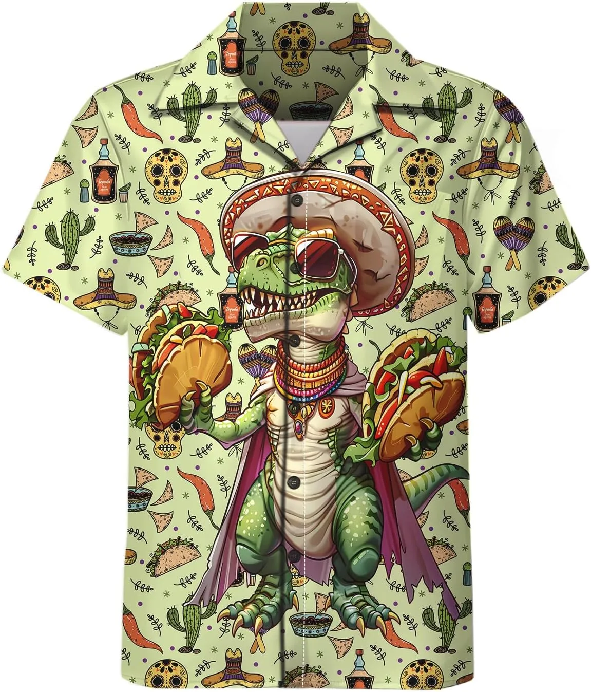 Mens Hawaiian Shirts and Shorts Set Funny Hawaiian Shirts for Men Beach Outfits Sets with Bucket Hats