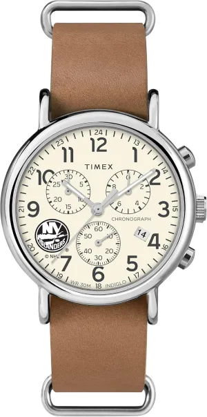 Men's NHL Weekender Chrono 40mm Quartz Leather Strap