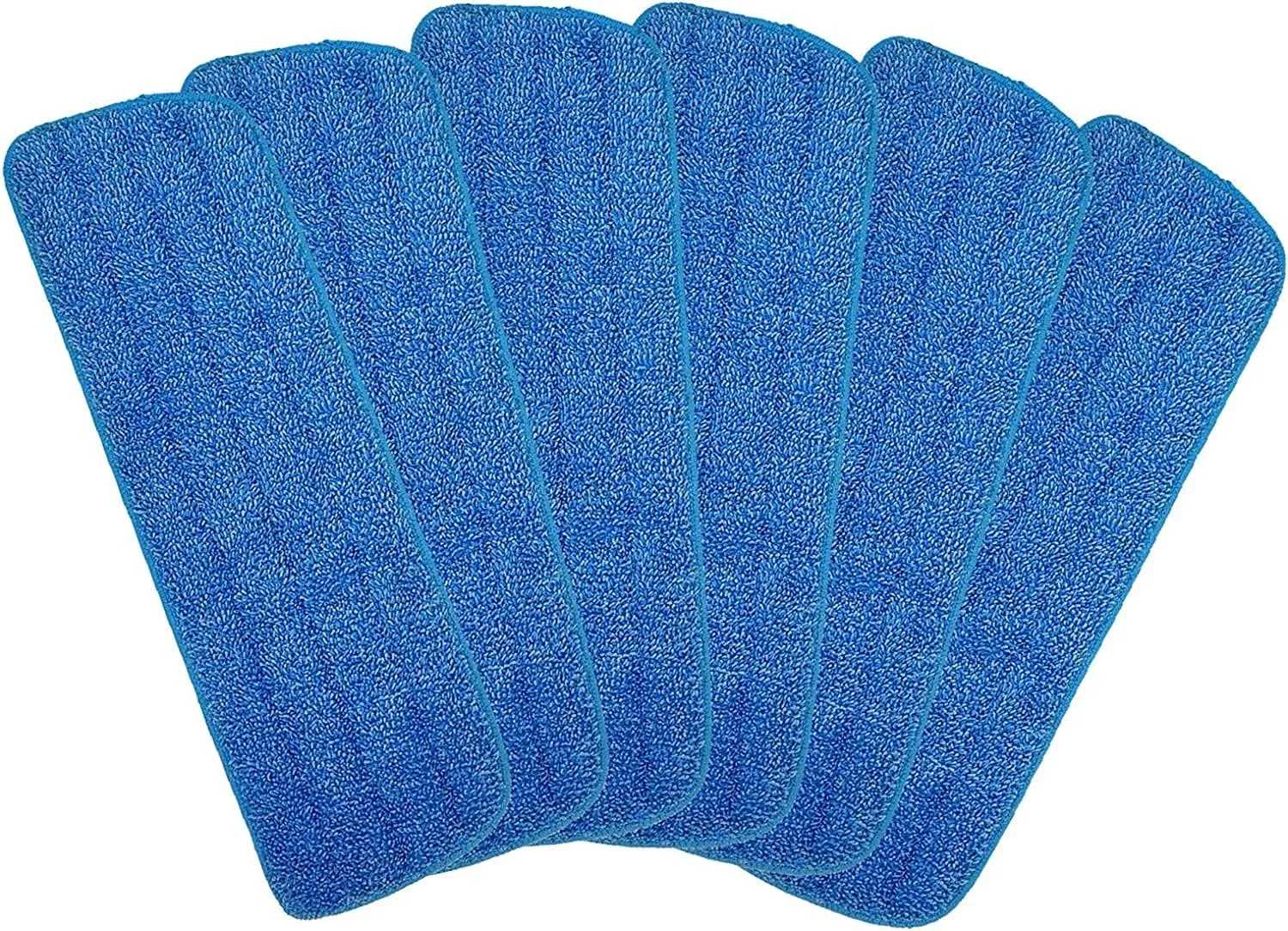 Microfiber Cleaning Pad for Bona Mop, Replacement Pads for Bona Hardwood Floor Cleaner, 18 Inch, Washable & Reusable Spray Refills for Hard Surface Laminate Wood (6 Pack)