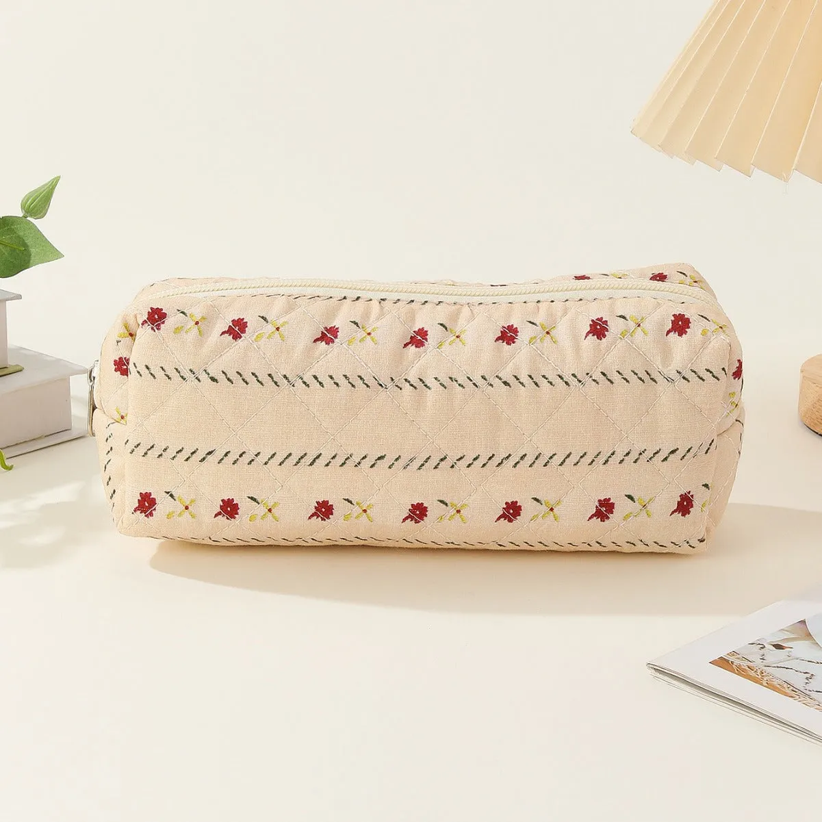 Mini Makeup Brush Storage Floral Portable Cosmetic Bags