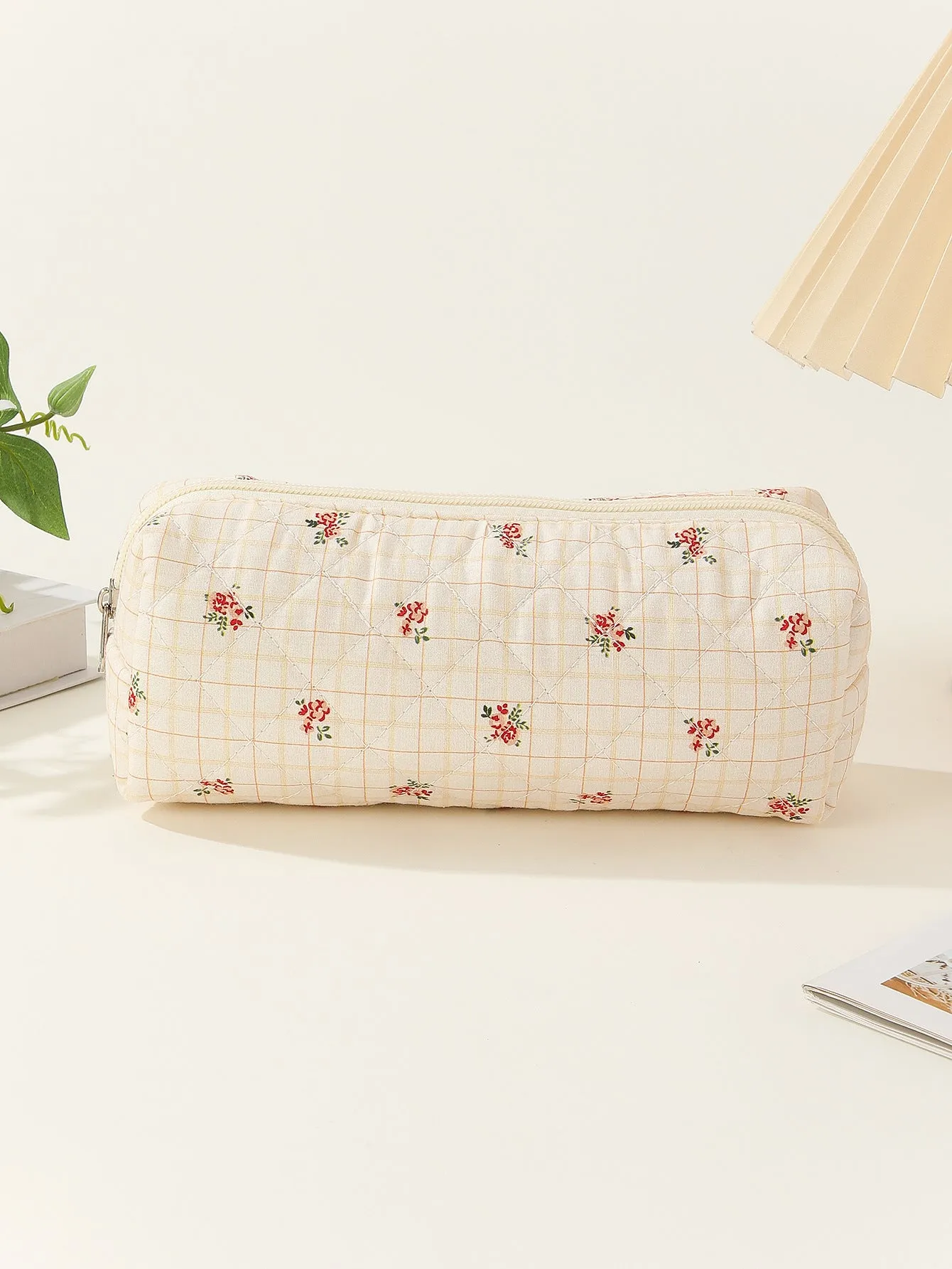 Mini Makeup Brush Storage Floral Portable Cosmetic Bags
