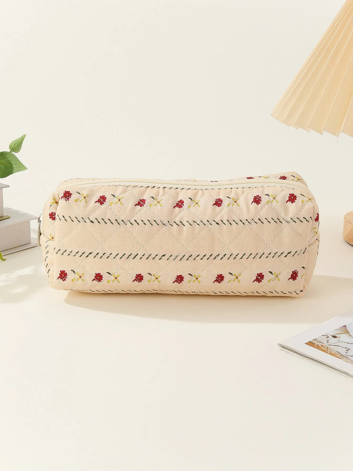 Mini Makeup Brush Storage Floral Portable Cosmetic Bags