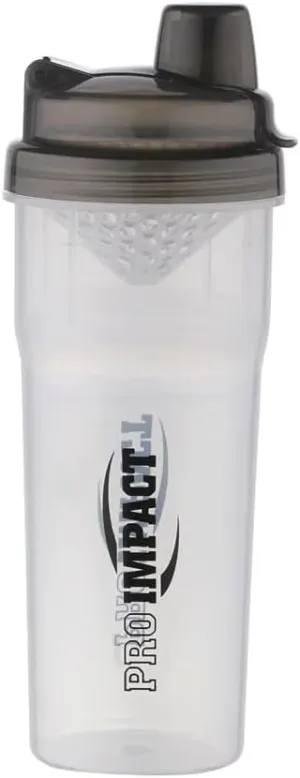 Mini Shaker Glass with Black Cap: Premium Quality Protein Shaker Bottle for Smooth Blends, Leak-Proof Design, Easy to Carry, Ideal for Gym Enthusiasts and Athletes, Versatile Use, Black