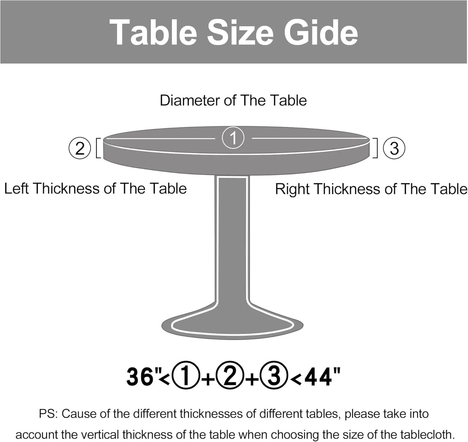misaya Round Fitted Tablecloth with Elastic Edge, 100% Waterproof Oil Proof Plastic Table Cover, Vinyl Flannel Backed Table Cloth Fits 36"-44" Round Tables for Dinner, Outdoor, Picnic, Blue Leaves