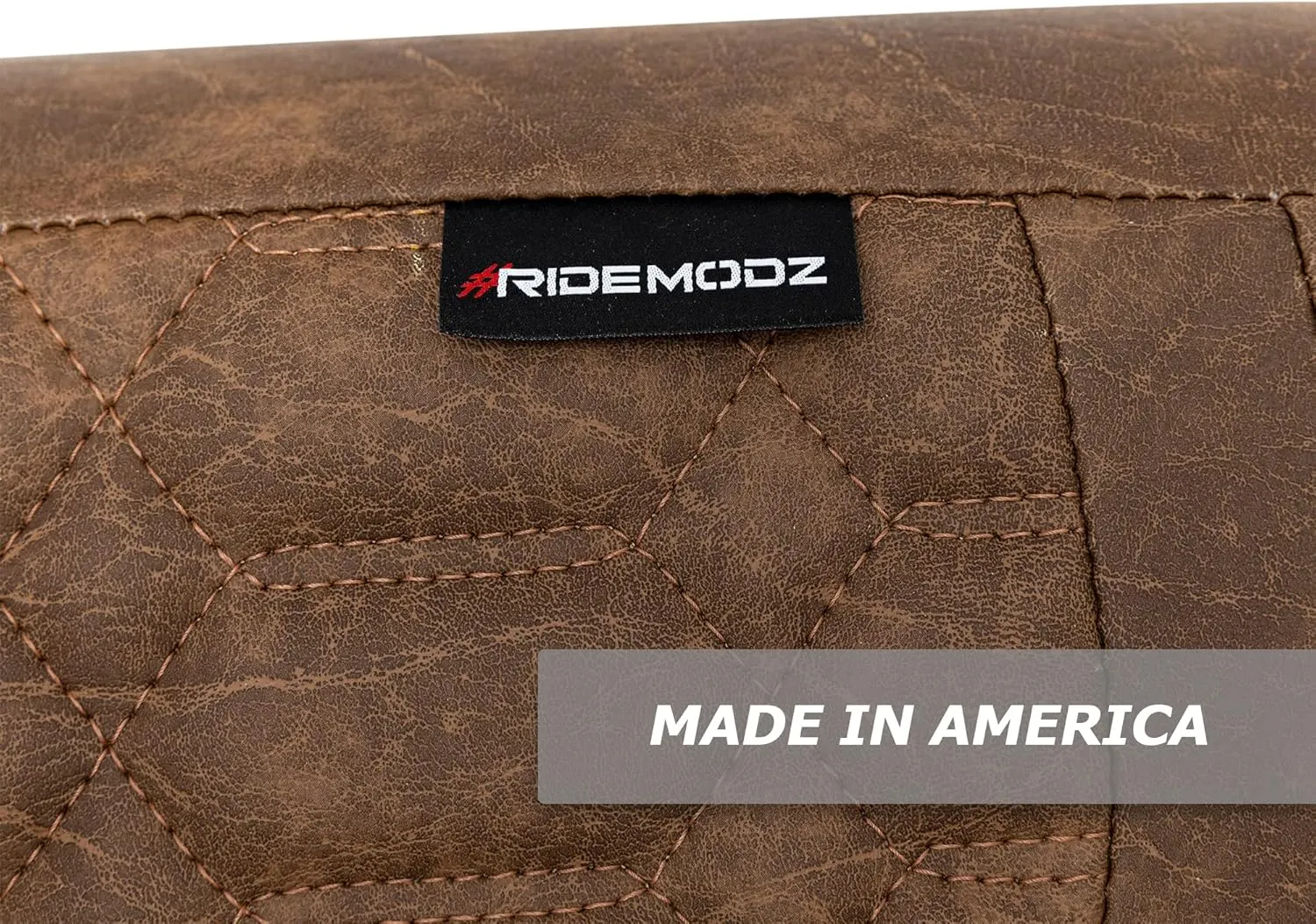 MODZ SCALEZ Golf Cart Front and Rear Seat Covers - Fits Club Car Precedent - Double Diamond Brown