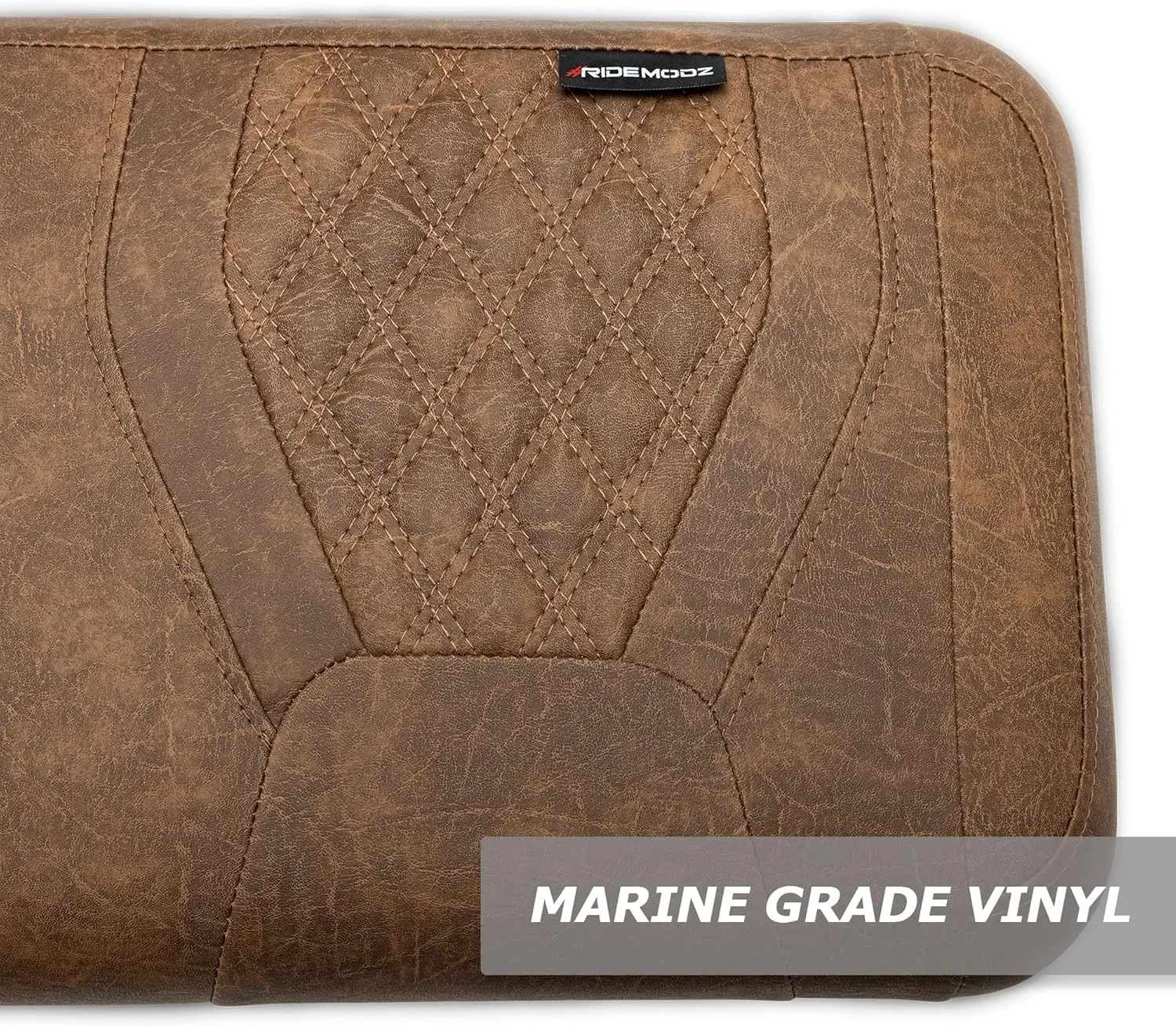 MODZ SCALEZ Golf Cart Front and Rear Seat Covers - Fits Club Car Precedent - Double Diamond Brown