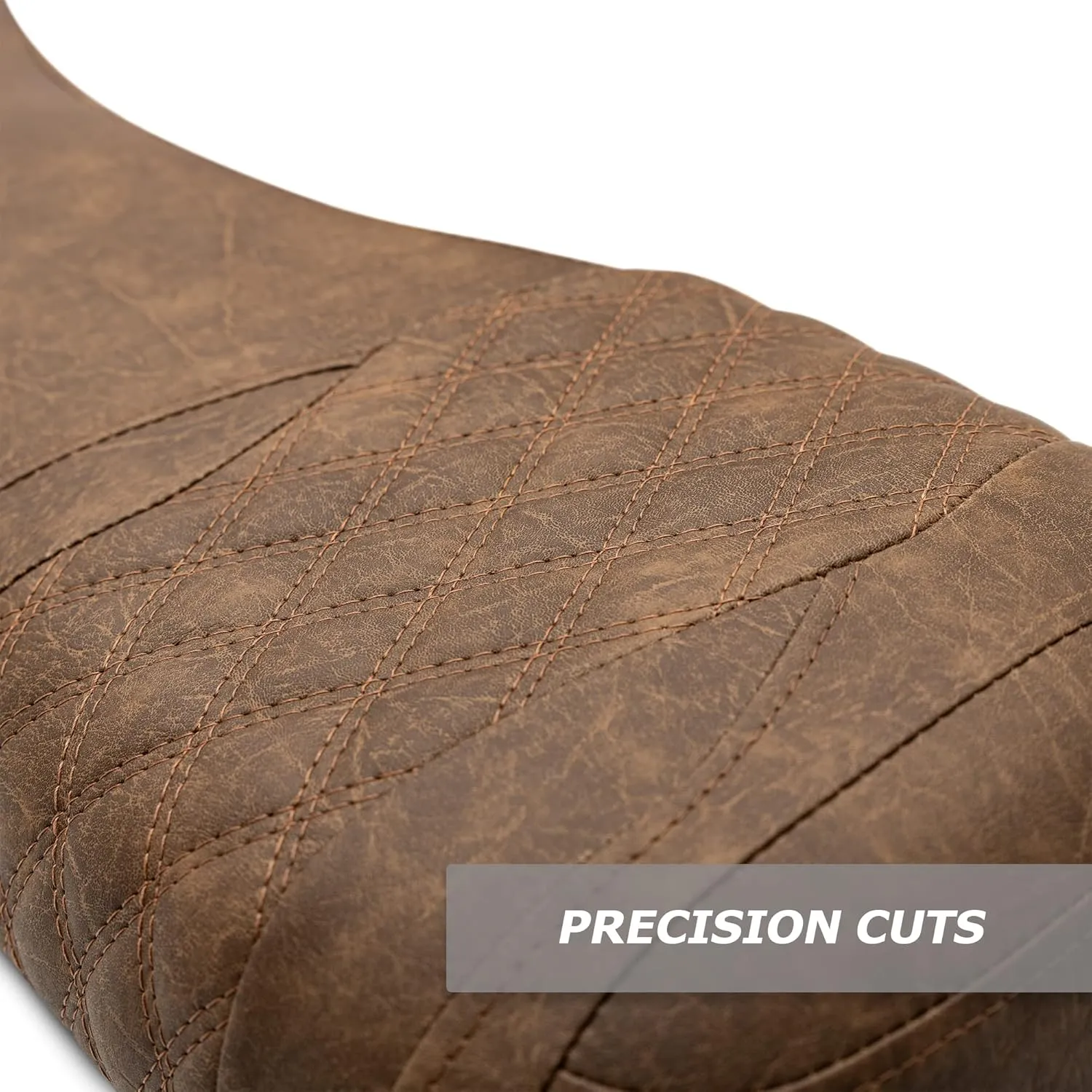MODZ SCALEZ Golf Cart Front and Rear Seat Covers - Fits Club Car Precedent - Double Diamond Brown