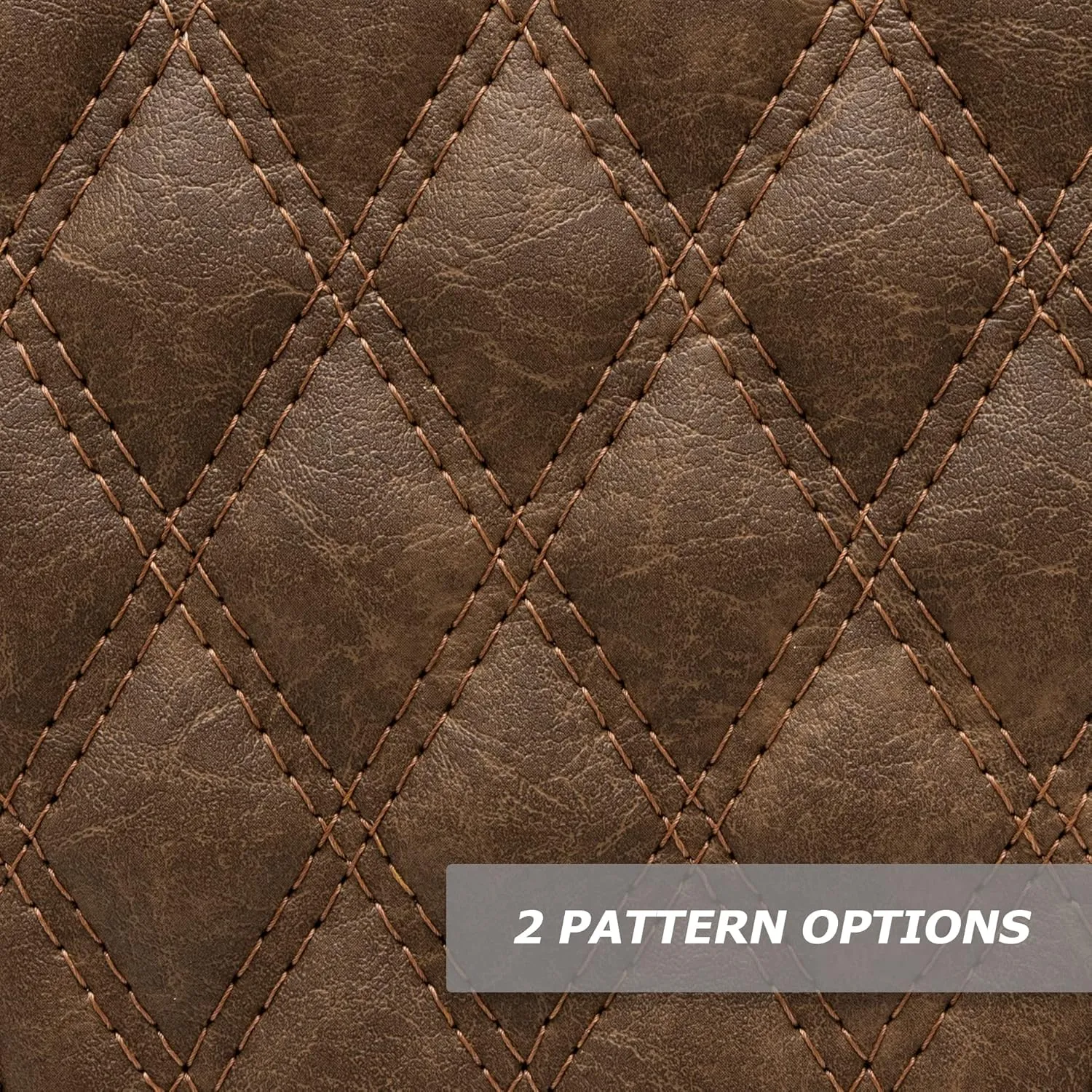 MODZ SCALEZ Golf Cart Front and Rear Seat Covers - Fits Club Car Precedent - Double Diamond Brown