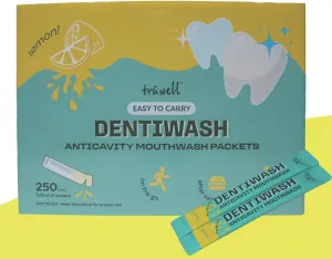 Mouthwash Alcohol Free, Surfactant Free, Preservative Free, Artificial Dye Free, Prevents Cavities, Gingivitis, Bad Breath, Lemon 250 Sticks (0.37 Fl Oz (Pack of 250))