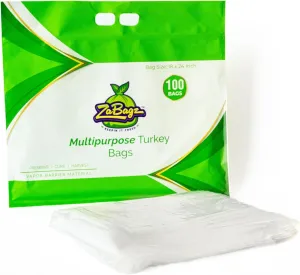 Multipurpose Turkey Bags, 18 x 24 inch, Pack of 100