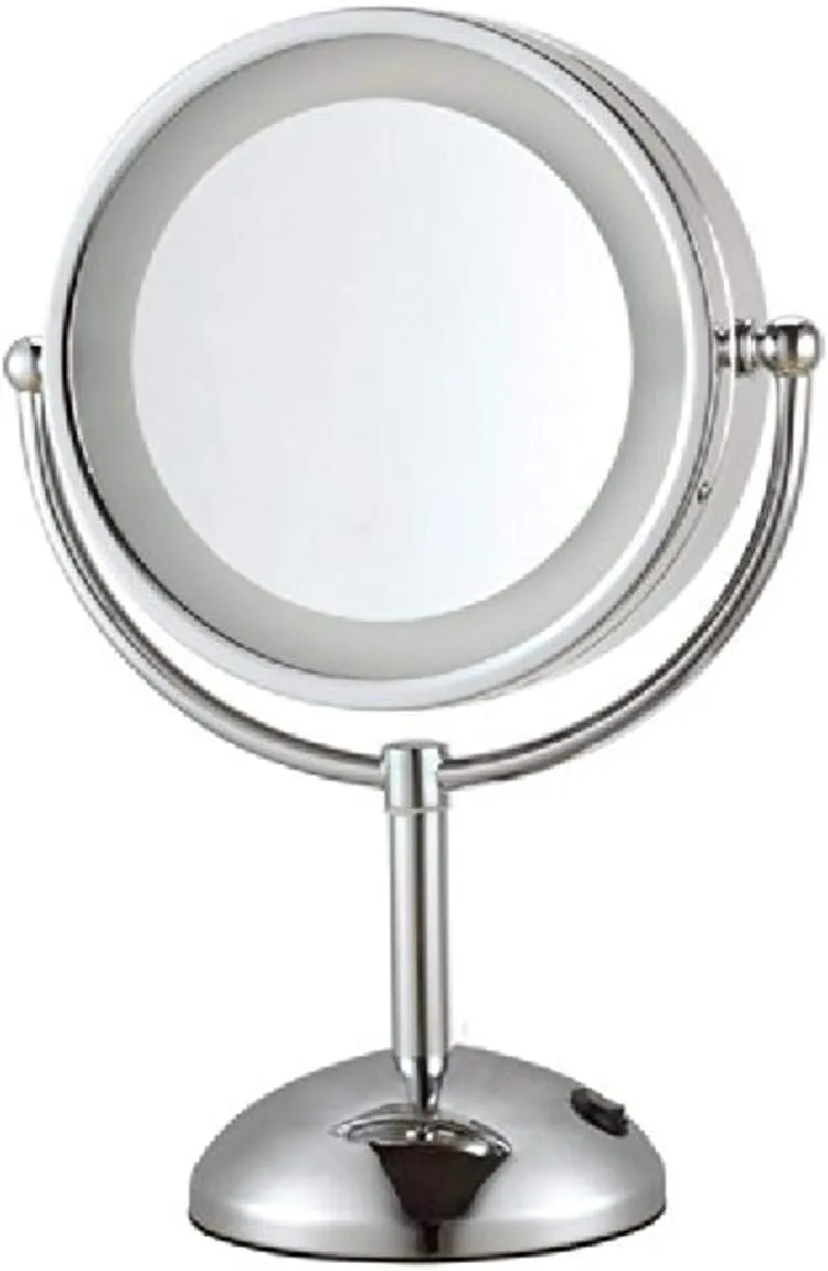 Nameeks AR7713-CR-3x Glimmer Double Face Round 3x Magnification Makeup Mirror, Chrome