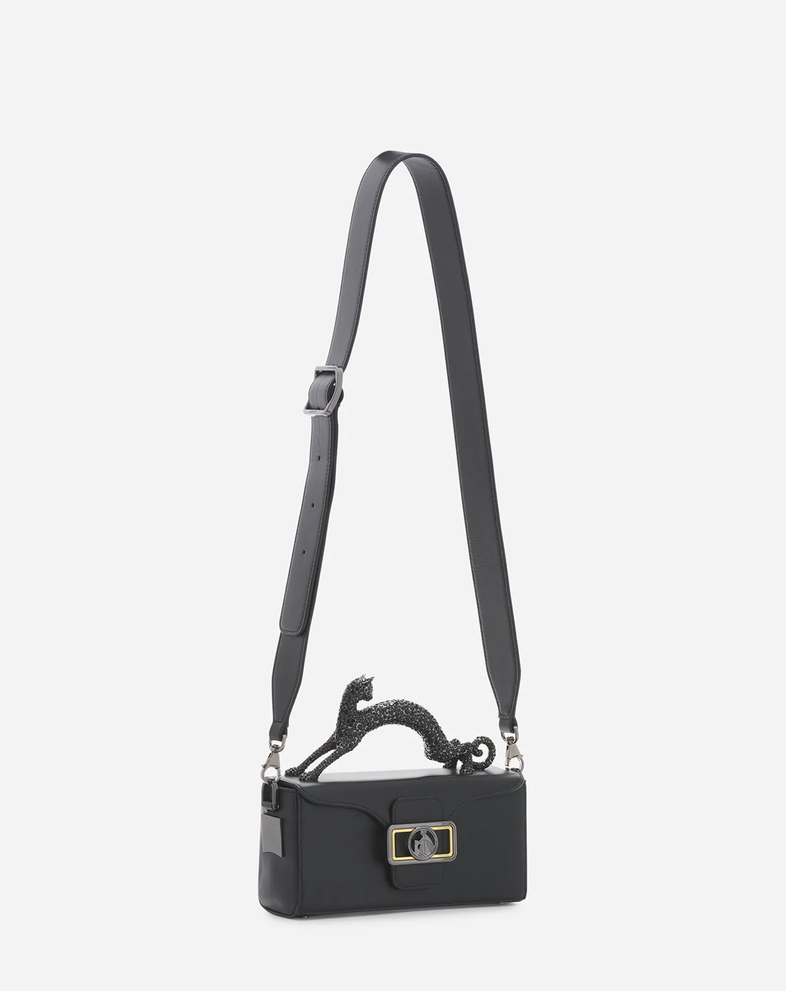 NANO PENCIL CAT LEATHER BAG