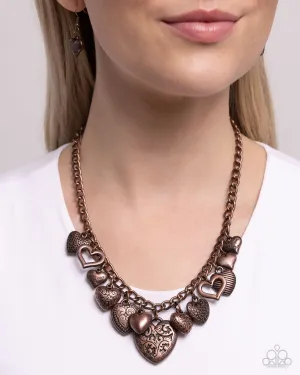 Neacklaces Heart Hangout - Copper N326