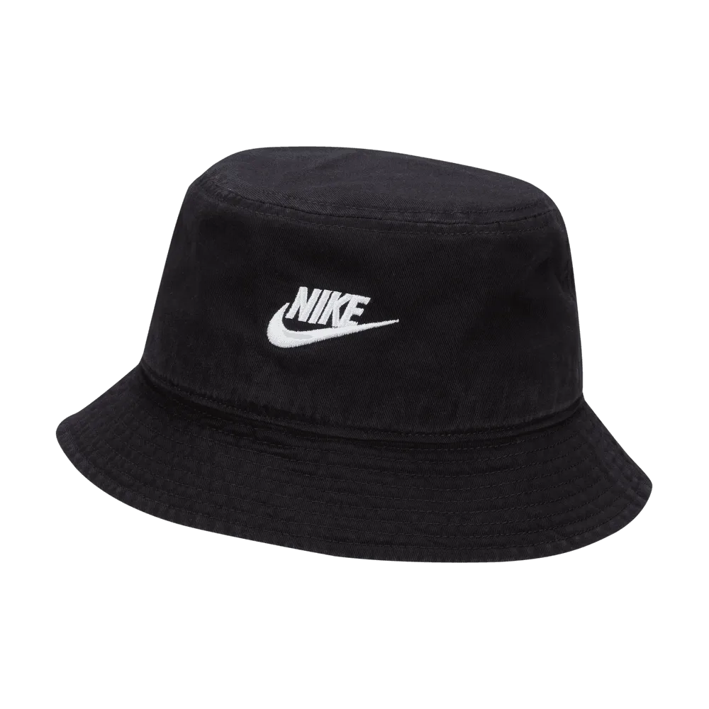 Nike Apex Futura Washed Bucket Hat Black White