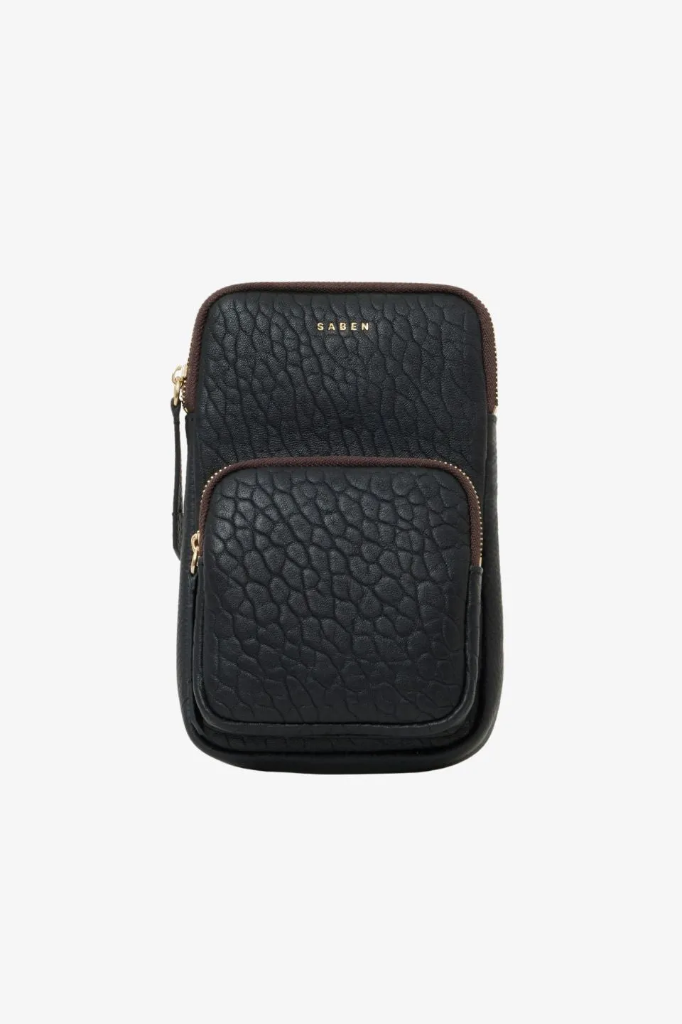 Nikko Black Bubble Pocket Phone Sling