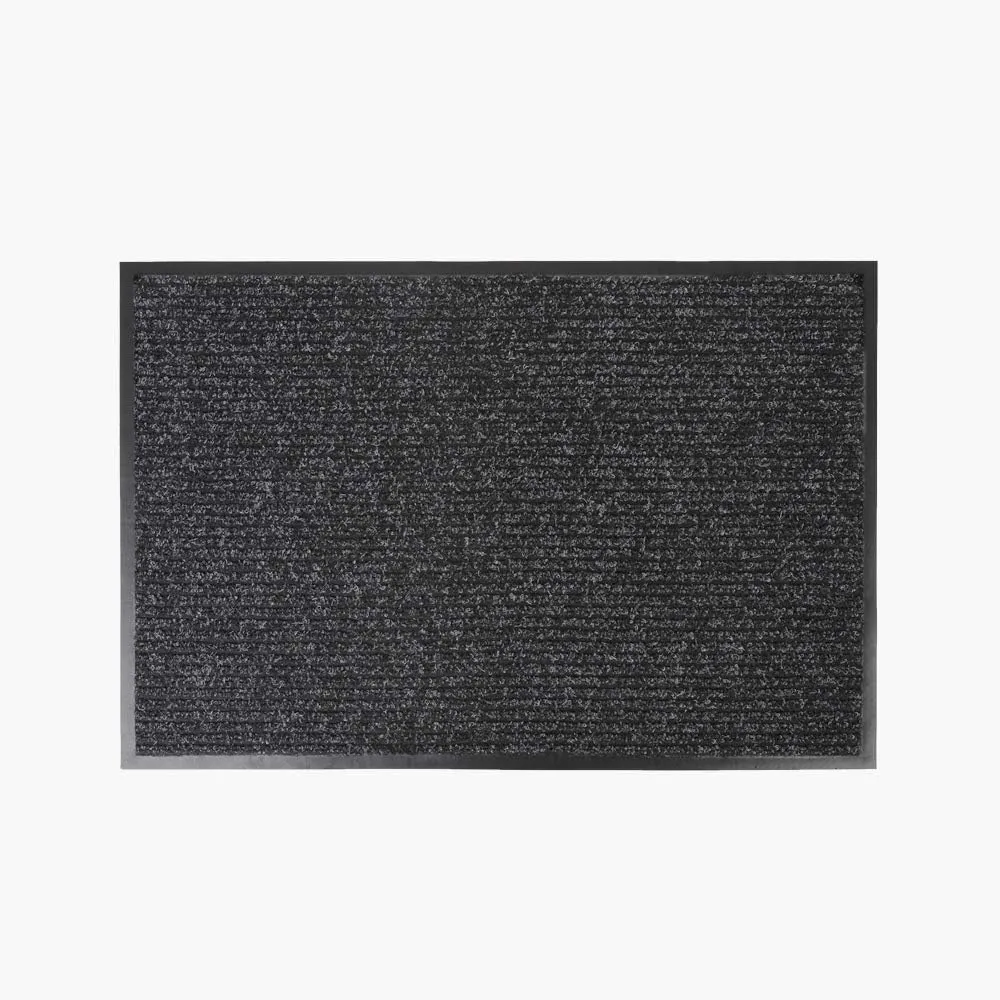 Notrax 109 Brush Step Carpeted Indoor/Outdoor Entrance Mat for Home or Office, 2' X 3', Absorbent Slip Resistant Heavy Duty Entry Mat, Charcoal, 109S0023CH
