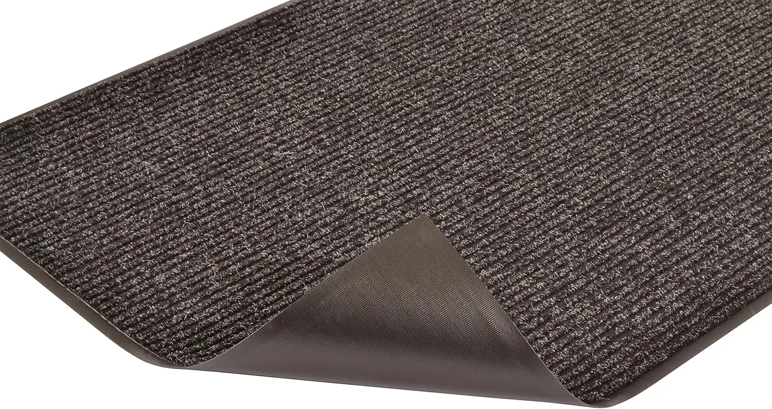 Notrax 109 Brush Step Carpeted Indoor/Outdoor Entrance Mat for Home or Office, 2' X 3', Absorbent Slip Resistant Heavy Duty Entry Mat, Charcoal, 109S0023CH