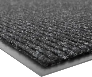 Notrax 109 Brush Step Carpeted Indoor/Outdoor Entrance Mat for Home or Office, 2' X 3', Absorbent Slip Resistant Heavy Duty Entry Mat, Charcoal, 109S0023CH