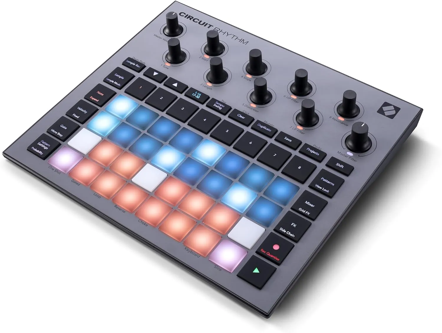 Novation Circuit Rhythm: Sampler and groovebox with eight sample tracks for making and performing beats