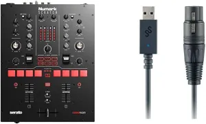 Numark Scratch   SoundSwitch DMX Micro Interface | 2-Channel DJ Scratch Mixer with Innofader Crossfader, DVS License, Performance Pads   Compact USB to DMX Interface and Serato DJ Pro Included