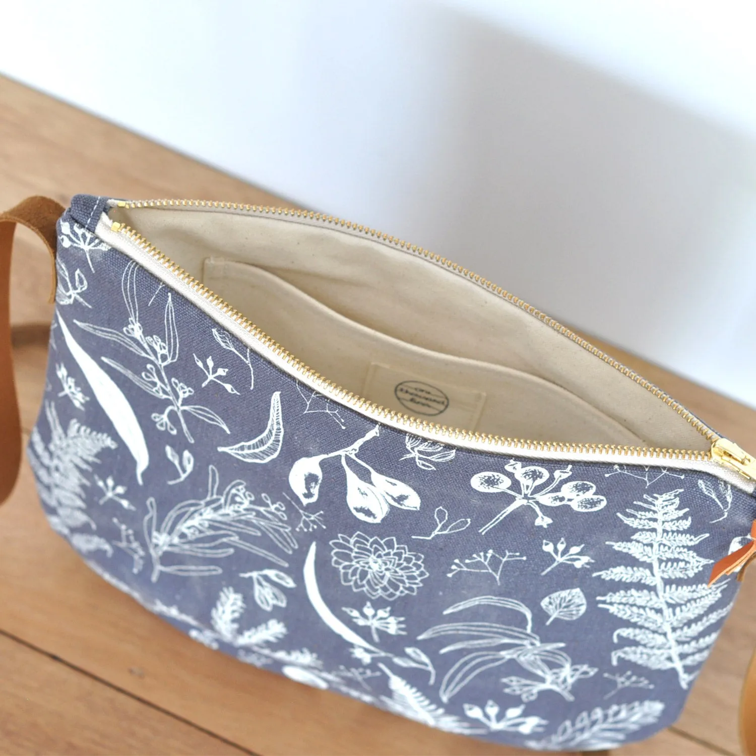 One Thousand Lines Gathered Shoulder Bag - A walk in the Adelaide Hills