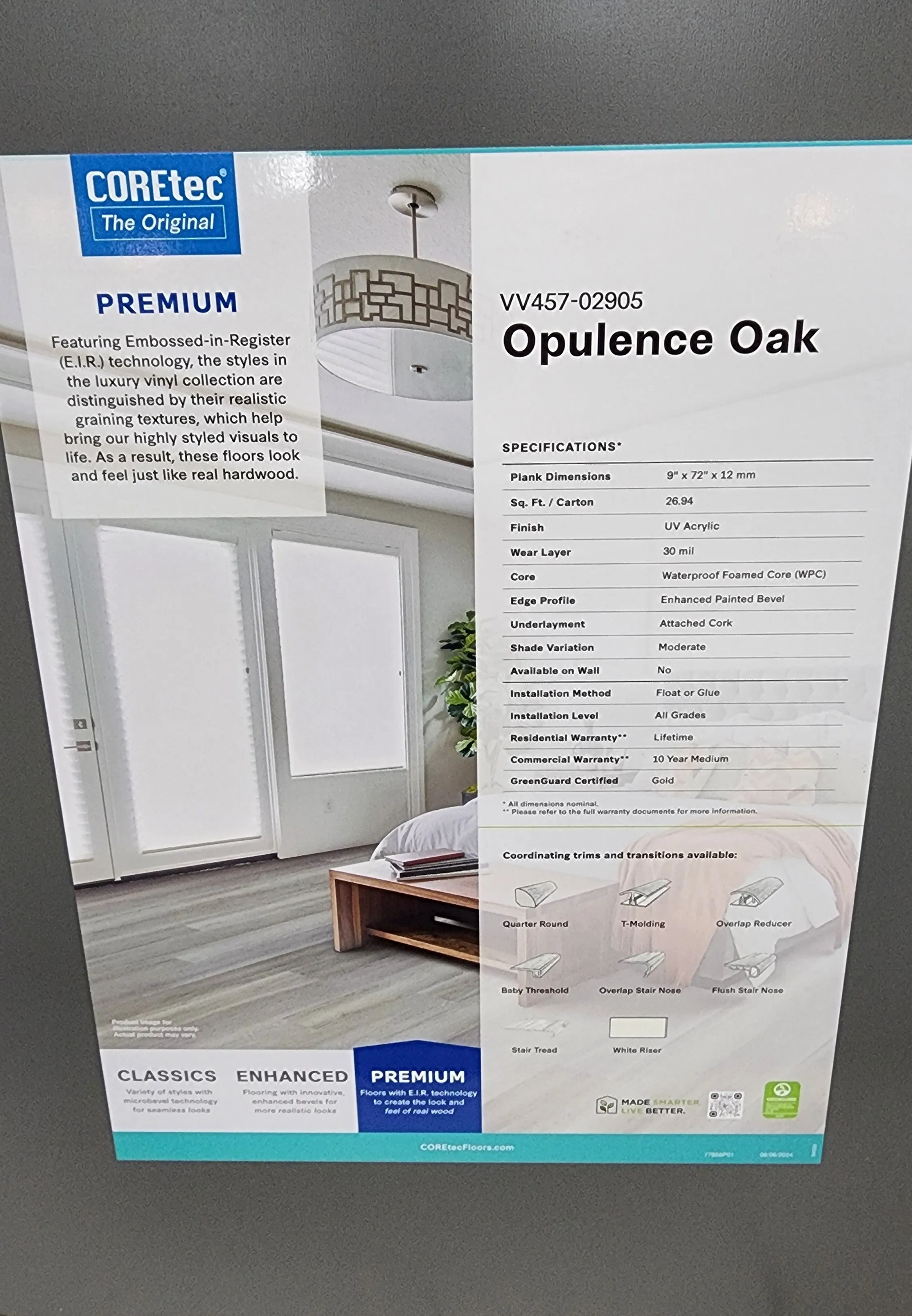 Opulence Oak - Coretec vv457 Originals Premium