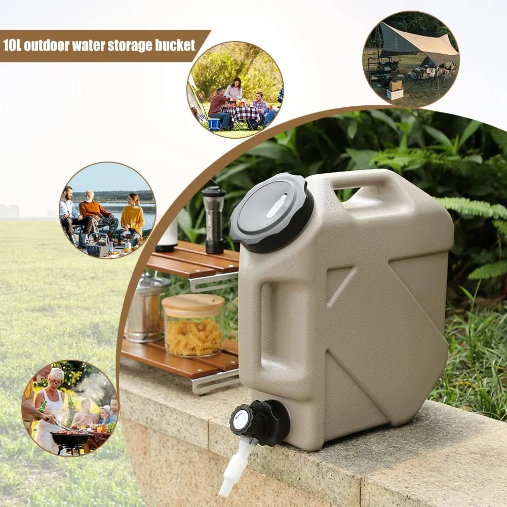 Orgonite Camping Water Container with Faucet - Portable Emergency Water Storage for Outdoor Camping Hiking