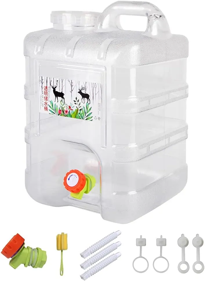 Orgonite Portable Camping Water Tank with Faucet - BPA Free Emergency Water Storage for Outdoor Camping Hiking