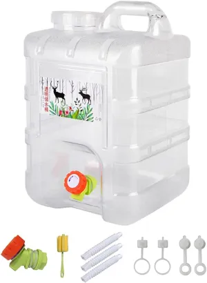 Orgonite Portable Camping Water Tank with Faucet - BPA Free Emergency Water Storage for Outdoor Camping Hiking