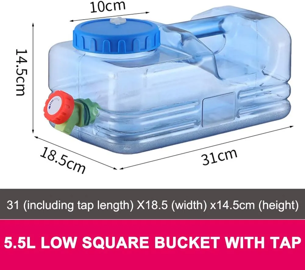 Orgonite Portable Camping Water Tank with Faucet - BPA Free Emergency Water Storage for Outdoor Camping Hiking
