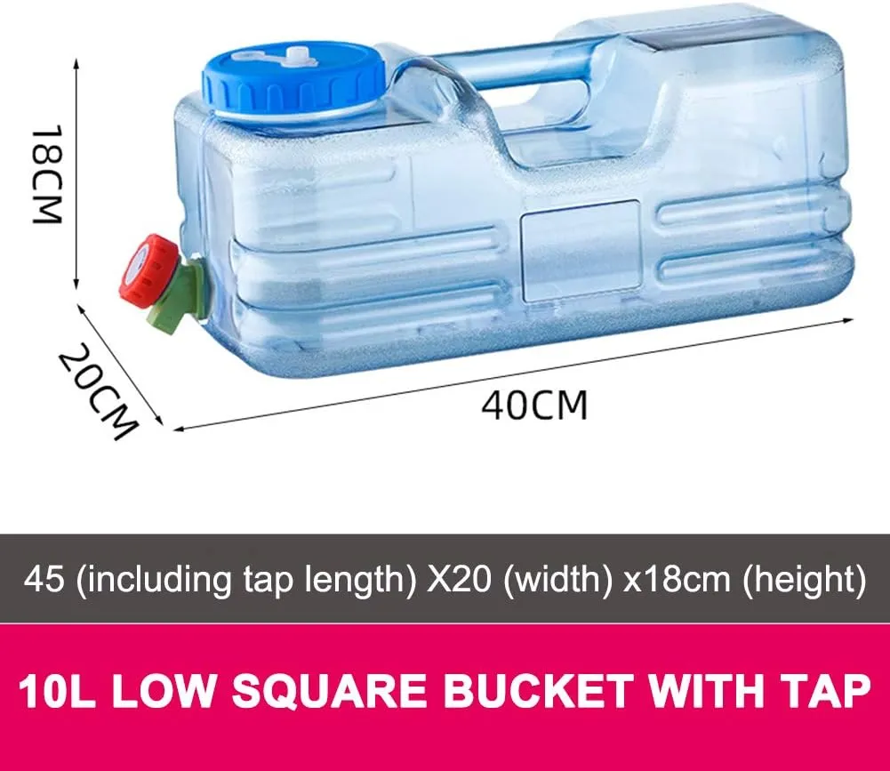 Orgonite Portable Camping Water Tank with Faucet - BPA Free Emergency Water Storage for Outdoor Camping Hiking