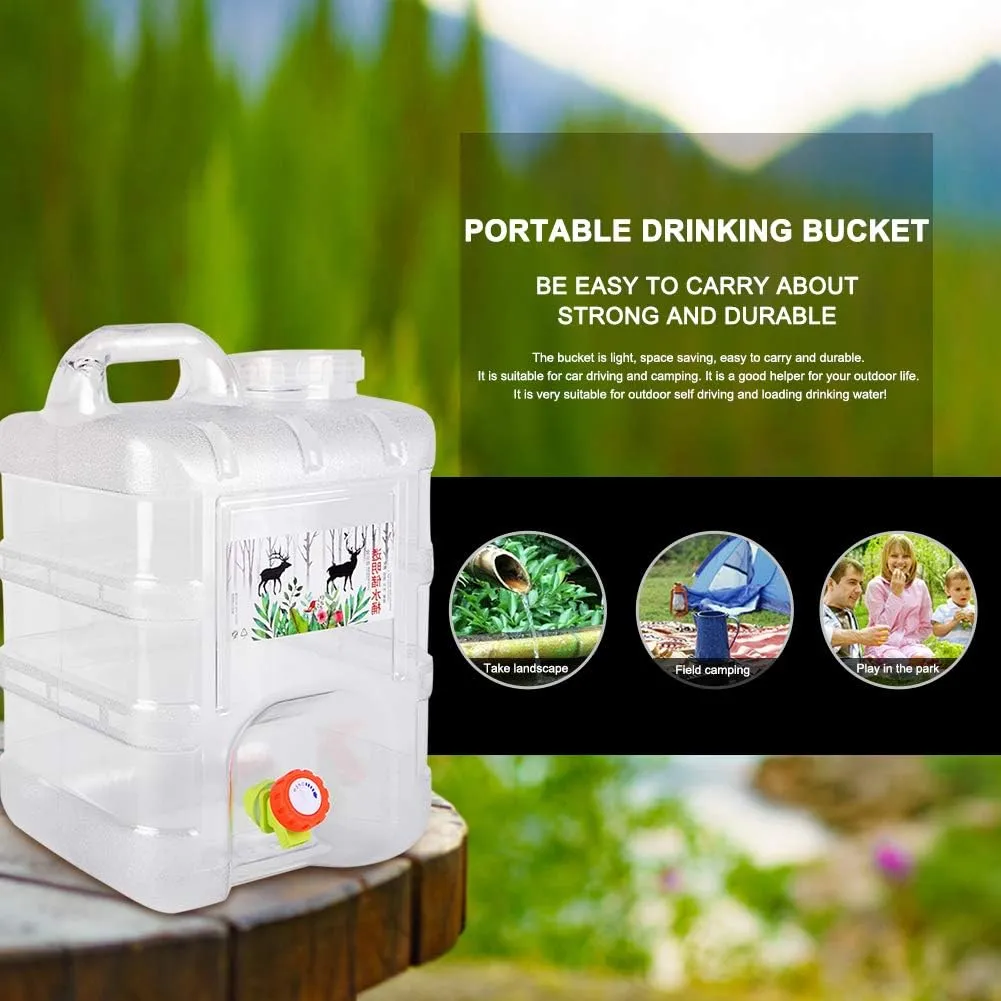 Orgonite Portable Camping Water Tank with Faucet - BPA Free Emergency Water Storage for Outdoor Camping Hiking