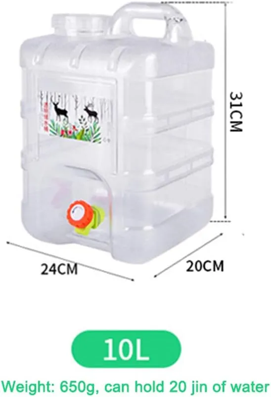 Orgonite Portable Camping Water Tank with Faucet - BPA Free Emergency Water Storage for Outdoor Camping Hiking