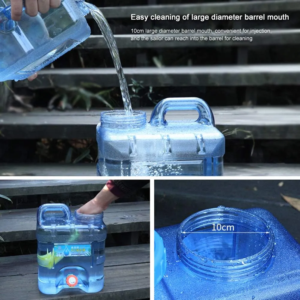 Orgonite Portable Camping Water Tank with Faucet - BPA Free Emergency Water Storage for Outdoor Camping Hiking