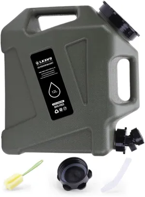 Orgonite Water Storage Containers, Camping Water Container, Portable Water Tank with Faucet Camping Bucket with Tap Water Jug with Spigot BPA Free Emergency Water Storage for Outdoor Camping Hiking