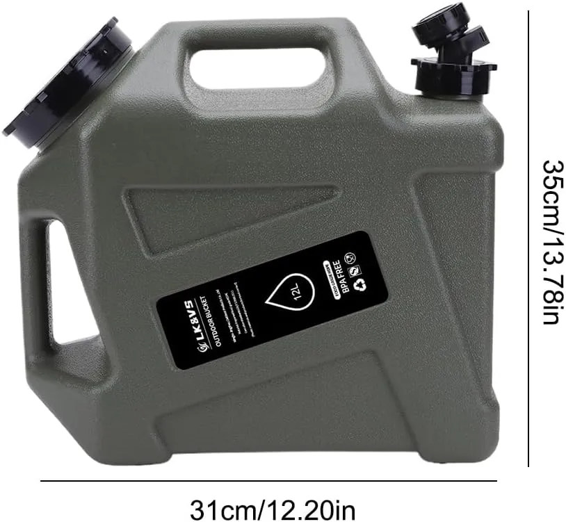 Orgonite Water Storage Containers, Camping Water Container, Portable Water Tank with Faucet Camping Bucket with Tap Water Jug with Spigot BPA Free Emergency Water Storage for Outdoor Camping Hiking