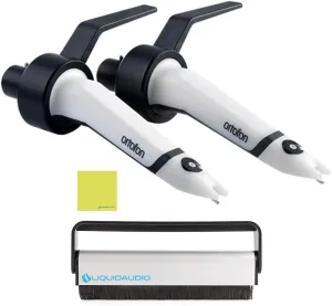 Ortofon Concorde MkII Scratch CC Twin Cartridges & Styli with Flight Case Bundle with Liquid Audio Carbon Fiber Record Brush and Instrument Polishing Cloth