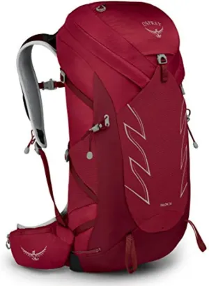 Osprey Talon 36L Men's Hiking Backpack with Hipbelt, Cosmic Red, S/M