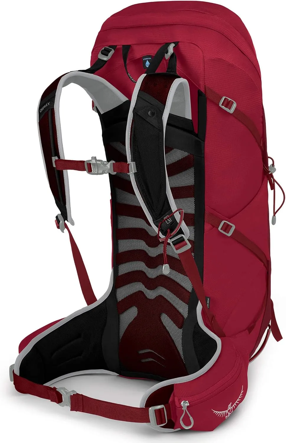 Osprey Talon 36L Men's Hiking Backpack with Hipbelt, Cosmic Red, S/M