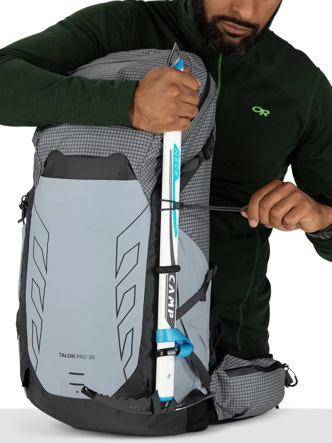Osprey Talon Pro 30L Men's Hiking Backpack with Hipbelt, Mars Orange