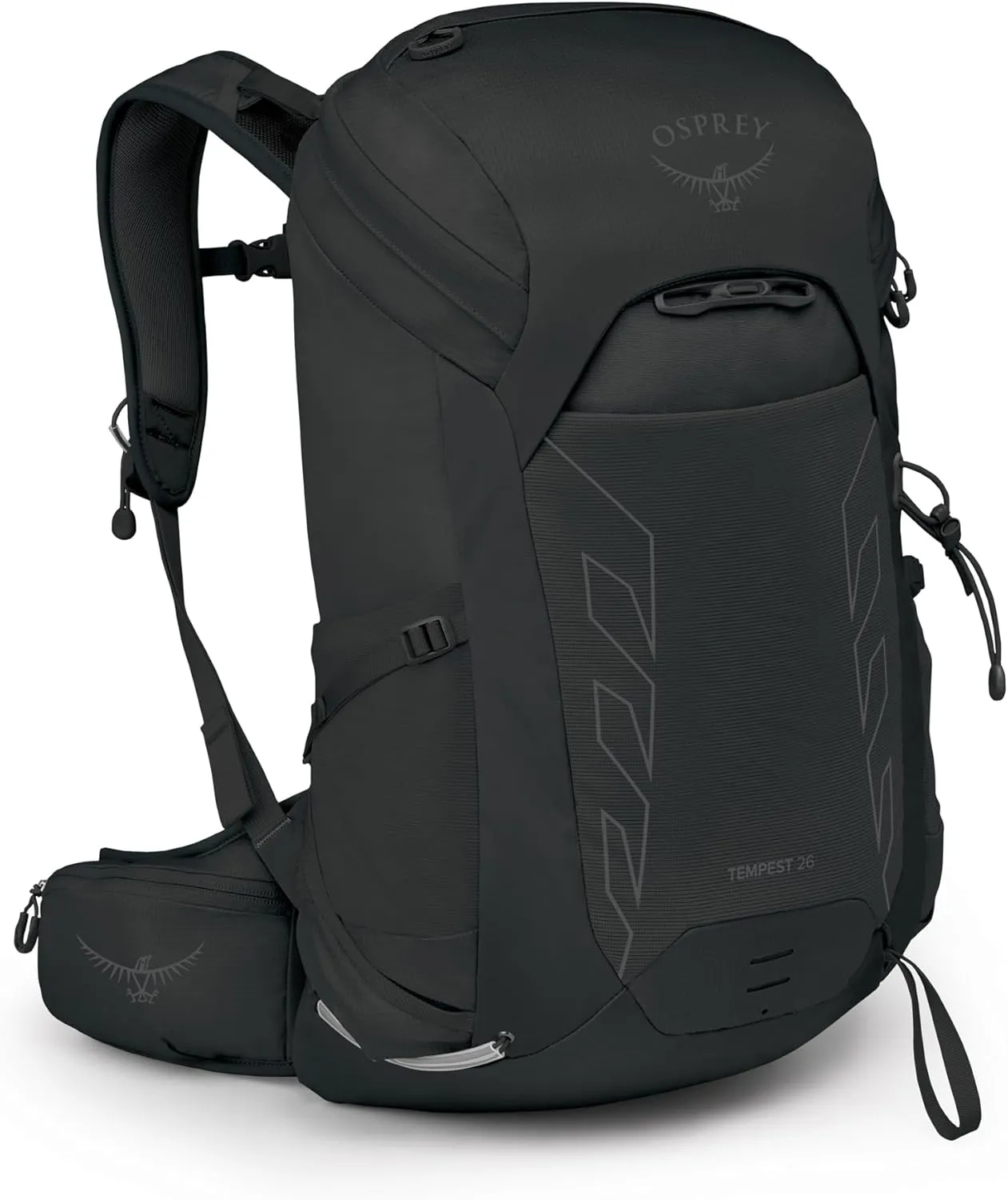 Osprey Tempest 26L Women's Lightweight Hiking Backpack with Hipbelt, Black/Coal Grey