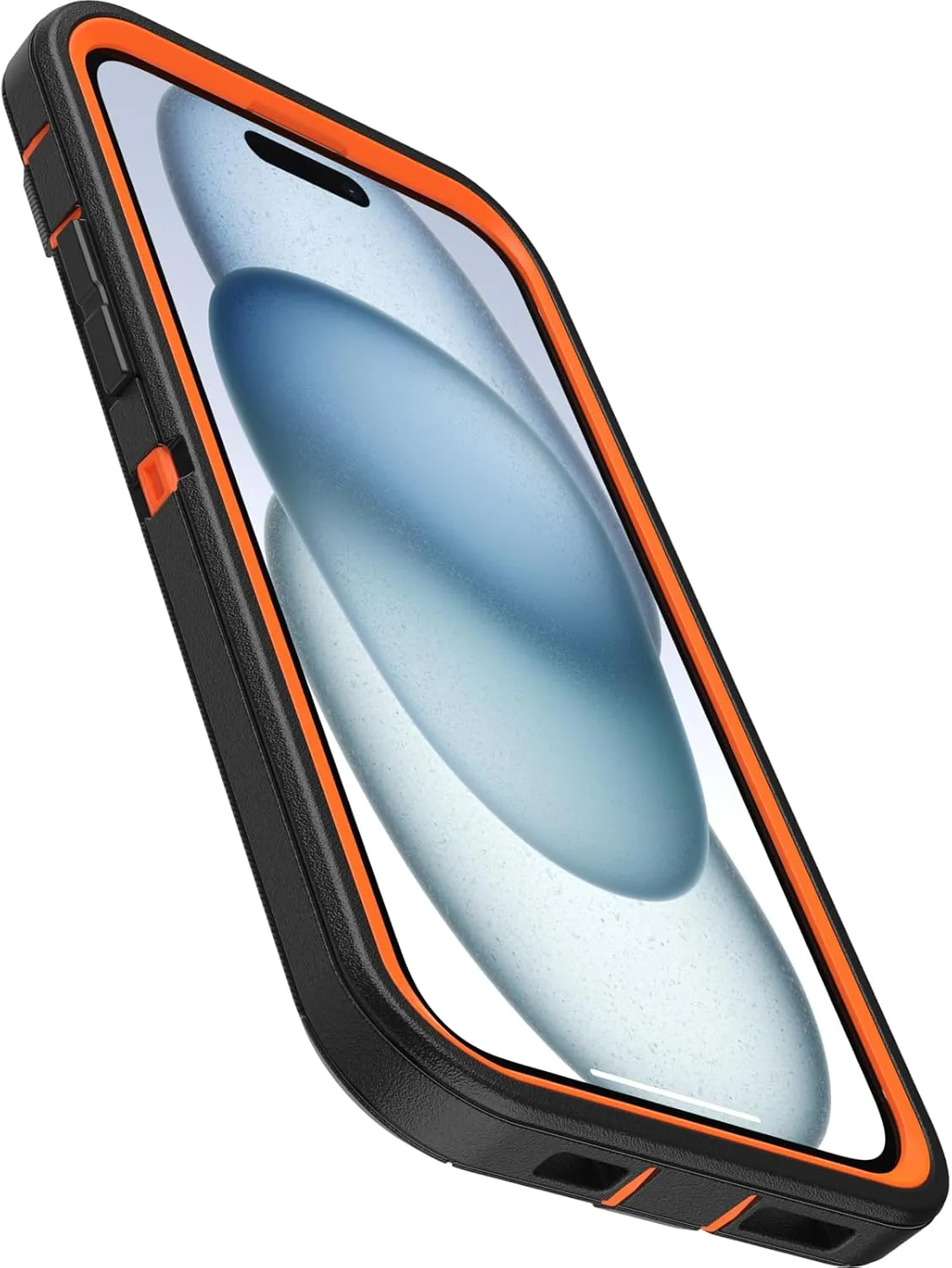 OtterBox iPhone 15 Plus and iPhone 14 Plus Defender Series Case - Realtree Edge (Blaze Orange/Black/RT Edge), Rugged & Durable, with Port Protection, Includes Holster Clip Kickstand